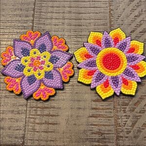 Mandala #1 Diamond Art Handmade Coasters - 2